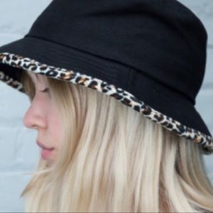 Rare brandy melville cheetah bucket hat